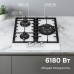 Газовая варочная панель из закаленного стекла Zigmund & Shtain M 23.4 W
