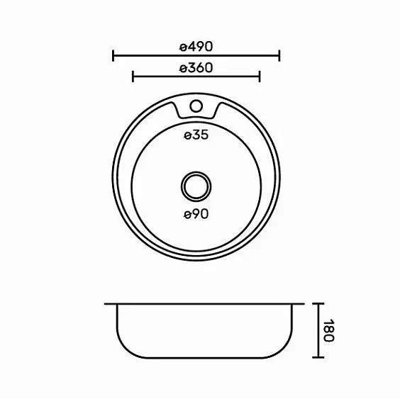 Кухонная мойка FABIA 04906