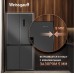 Отдельностоящий холодильник с инвертором Weissgauff WCD 450 Dark Grey NoFrost Inverter
