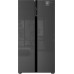 Отдельностоящий холодильник с инвертором Weissgauff WSBS 600 NoFrost Inverter Inox Glass