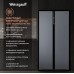 Отдельностоящий холодильник с инвертором Weissgauff WSBS 600 NoFrost Inverter Dark Grey Glass