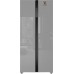 Отдельностоящий холодильник с инвертором Weissgauff WSBS 500 Inverter NoFrost Inox Glass