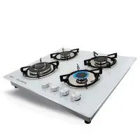 Встраиваемая газовая варочная панель Ginzzu HCG-443 белый