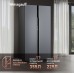 Отдельностоящий холодильник с инвертором Weissgauff WSBS 600 NoFrost Inverter Dark Grey Glass
