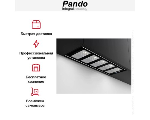 Встраиваемая вытяжка Pando GTI/810 NEGRO V.1050 ECO SEC PLUS