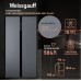 Отдельностоящий холодильник с инвертором Weissgauff WSBS 600 NoFrost Inverter Dark Grey Glass