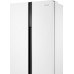 Отдельностоящий холодильник с инвертором Weissgauff WSBS 500 Inverter NoFrost White Glass