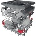 Встраиваемая посудомоечная машина Whirlpool WIO 3T226 PFG