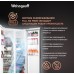 Отдельностоящий холодильник с инвертором Weissgauff WSBS 1036 Inverter NoFrost Premium White Glass