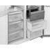 Отдельностоящий холодильник с инвертором Weissgauff WSBS 1036 Inverter NoFrost Premium White Glass