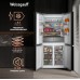 Отдельностоящий холодильник с инвертором Weissgauff WCD 590 Nofrost Inverter Premium EcoFresh Dark Grey Glass