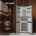 Отдельностоящий холодильник с инвертором Weissgauff WRK 2000 Total NoFrost Inverter Bru Steel Glass