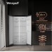 Отдельностоящий холодильник с инвертором Weissgauff WSBS 600 NoFrost Inverter Blue Glass