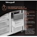 Отдельностоящий холодильник с инвертором Weissgauff WSBS 1036 Inverter NoFrost Premium Black Glass