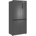 Отдельностоящий холодильник с инвертором Weissgauff WCD 450 Dark Grey NoFrost Inverter