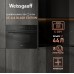 Встраиваемый компактный духовой шкаф с СВЧ Weissgauff OE 446 Black Edition