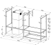 Островная вытяжка Faber T-SHELF EV8 TITANIUM MATT A180 325.0617.018