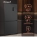 Отдельностоящий холодильник с инвертором Weissgauff WCD 450 Dark Grey NoFrost Inverter