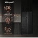 Отдельностоящий холодильник с инвертором Weissgauff WSBS 500 Inverter NoFrost Black Glass