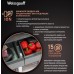 Отдельностоящий холодильник с инвертором Weissgauff WCD 590 Nofrost Inverter Premium EcoFresh Blue Glass