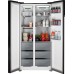 Отдельностоящий холодильник с инвертором Weissgauff WSBS 590 NoFrost Inverter Premium Rock Glass