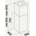 Вытяжка Falmec Mira Black Isola 40 (800) CMWI40.E1P2#ZZZN491F