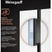 Отдельностоящий холодильник с инвертором Weissgauff WSBS 500 Inverter NoFrost White Glass