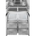 Отдельностоящий холодильник с инвертором Weissgauff WCD 510 Built-in Inverter NoFrost Black Glass