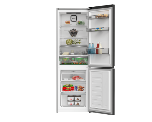Холодильник с нижней морозильной камерой Grundig GKPN66830FXD