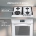 Газовая варочная панель из закаленного стекла Zigmund & Shtain MN 197.61 W