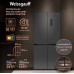 Отдельностоящий холодильник с инвертором Weissgauff WCD 450 Dark Grey NoFrost Inverter