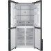 Отдельностоящий холодильник с инвертором Weissgauff WCD 450 Inox Glass NoFrost Inverter