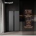 Отдельностоящий холодильник с инвертором Weissgauff WSBS 600 NoFrost Inverter Bru Steel Glass
