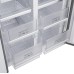 Отдельностоящий холодильник с инвертором Weissgauff WCD 450 White Rock Glass NoFrost Inverter