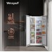 Отдельностоящий холодильник с инвертором Weissgauff WSBS 500 Inverter NoFrost White Glass
