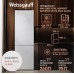 Отдельностоящий холодильник с инвертором Weissgauff WRK 2000 Total NoFrost Inverter White Rock Glass