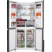 Отдельностоящий холодильник с инвертором Weissgauff WCD 450 White Rock Glass NoFrost Inverter