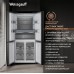 Отдельностоящий холодильник с инвертором Weissgauff WCD 590 NoFrost Inverter Premium Ecofresh Bru Steel Glass