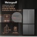 Отдельностоящий холодильник с инвертором Weissgauff WCD 590 NoFrost Inverter Premium Ecofresh Bru Steel Glass