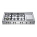 Газовая варочная панель Bertazzoni Professional CB486G00X стальная