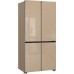 Отдельностоящий холодильник с инвертором Weissgauff WCD 510 Built-in Inverter NoFrost Champagne Glass