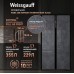 Отдельностоящий холодильник с инвертором Weissgauff WSBS 600 NoFrost Inverter Rock Glass