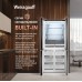 Отдельностоящий холодильник с инвертором Weissgauff WCD 450 Rock Glass NoFrost Inverter