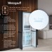Отдельностоящий холодильник с инвертором Weissgauff WCD 450 Rock Glass NoFrost Inverter