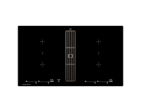 Индукционная варочная панель с вытяжкой Kuppersbusch KMI 9800.0 SR Black Chrome
