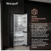 Отдельностоящий холодильник с инвертором Weissgauff WCD 510 Built-in Inverter NoFrost Black Glass