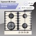 Газовая варочная панель из закаленного стекла Zigmund & Shtain MN 197.61 I