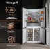 Отдельностоящий холодильник с инвертором Weissgauff WCD 590 Nofrost Inverter Premium EcoFresh Black Glass