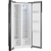 Отдельностоящий холодильник с инвертором Weissgauff WSBS 500 Inverter NoFrost Bru Steel Glass
