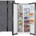 Отдельностоящий холодильник с инвертором Weissgauff WSBS 500 Inverter NoFrost Rock Glass